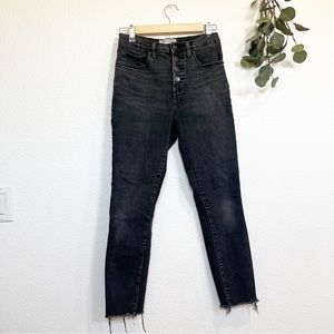 Everlane- High Rise Button Fly Washed Out Jeans - 28